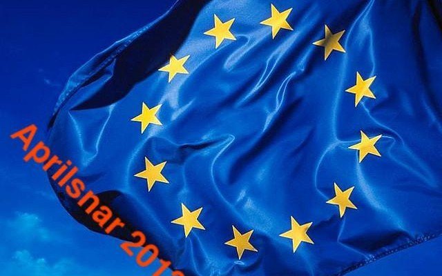 eu flag aprilsnar